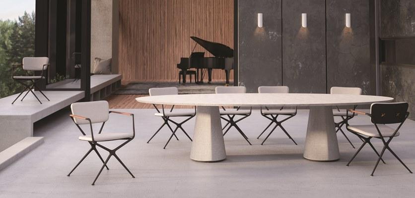 Royal Botania Овальный садовый стол из ductal® Conix Cnx3214 - Вид №1