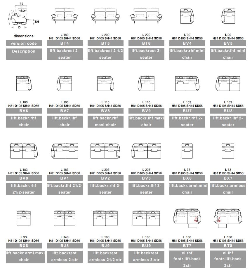 3-местный кожаный диван Calia Italia Superior ARCH-00048074 - Вид №13