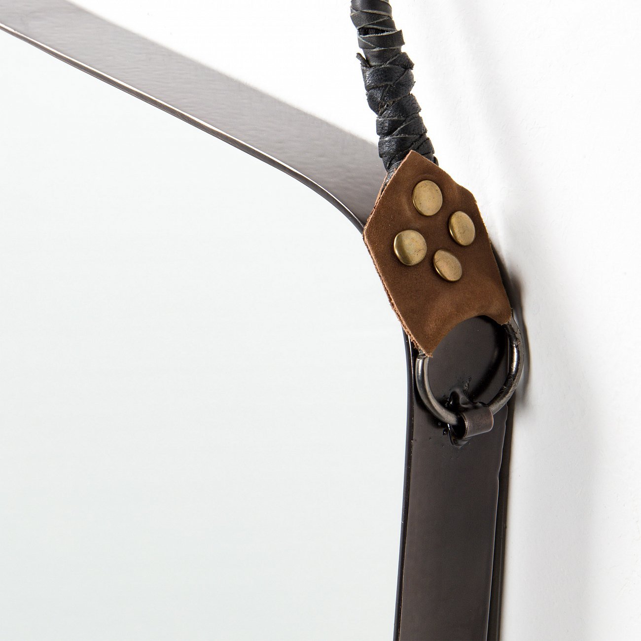 Зеркало на ремне квадратное черное со скругленными углами Step от La Forma LA FORMA ДИЗАЙНЕРСКИЕ 153235 Белый  - Вид №2