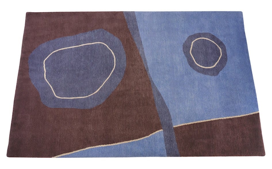 Прямоугольный ковер ручной работы из ткани Deirdre Dyson POND AND LAKE ARCH-00109783 - Вид №1