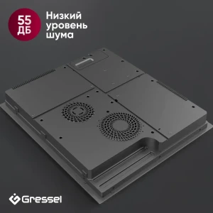 91985501 Индукционная варочная панель Gressel U45I73S001 45 см 3 конфорки цвет черный STLM-1333783