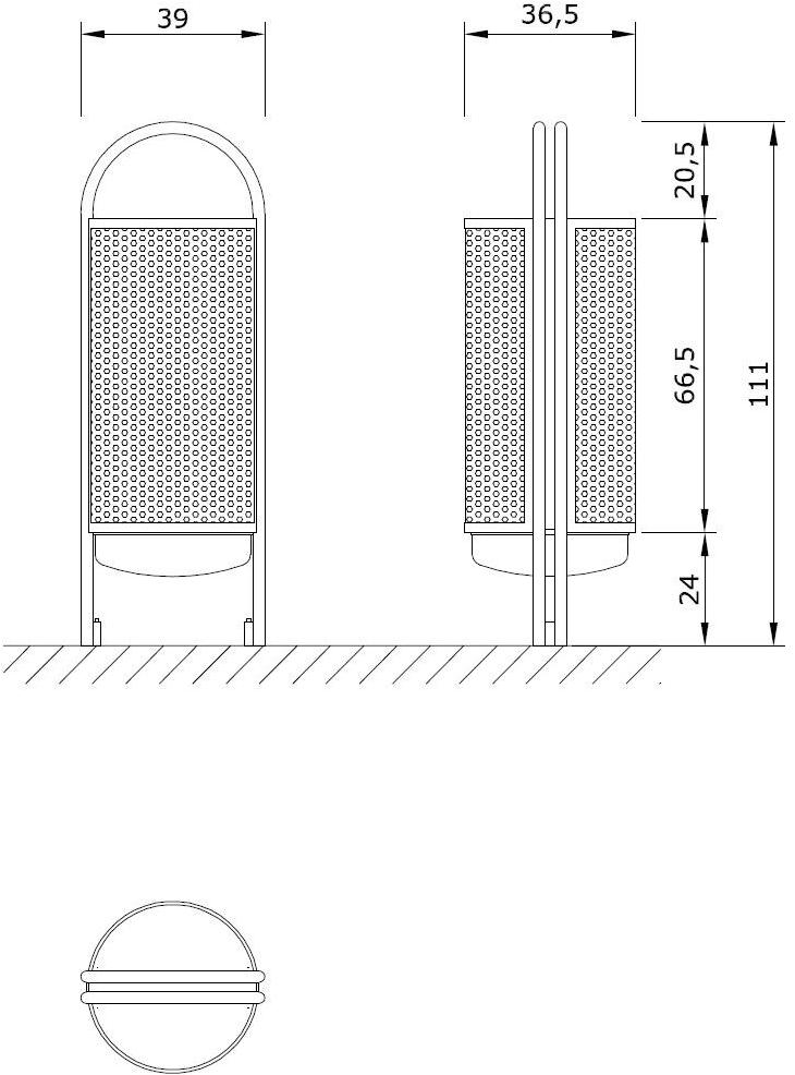 Euroform W Контейнер для мусора из металла Contour sun-id-1408320 - Вид №6
