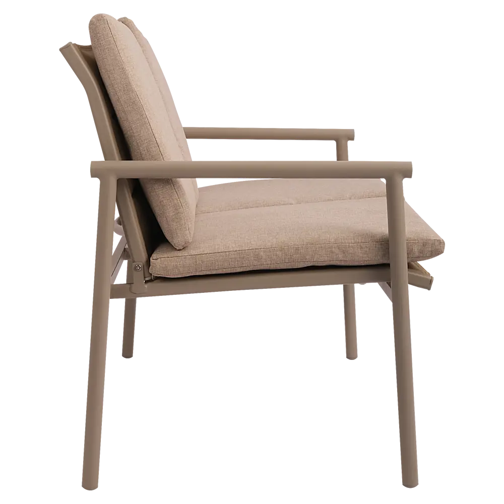 Набор садовой мебели для отдыха с подушками BEGINIA Kinel  Сталь Стол, диван, кресло 2 шт Белый STLM-2157405 - Вид №11