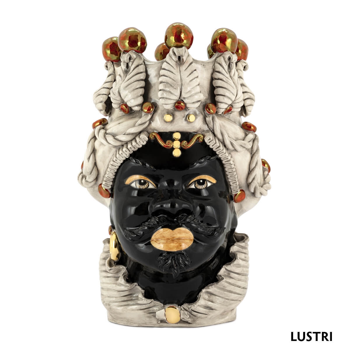 200655-CR ABHIKA ВАЗА МУЖСКАЯ МОРО БОЛЬШАЯ CRACKLÈ  - Вид №6