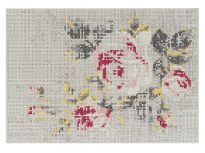 Шерстяной цветочный ковер