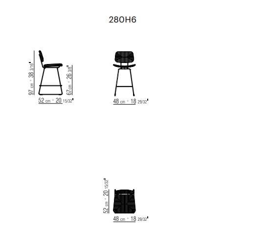 Высокий садовый стул со спинкой Flexform Echoes Outdoor ARCH-00144434 - Вид №2