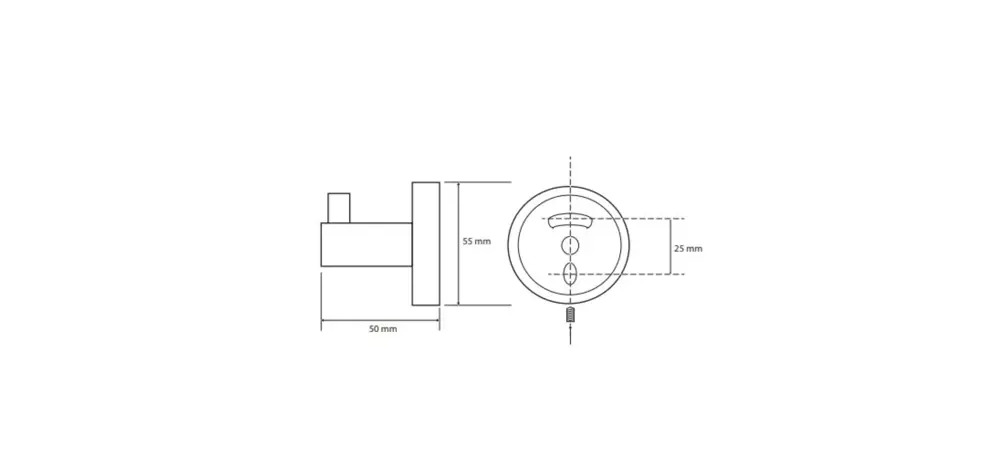 91678124 Крючок для ванной Bemeta GRAPHIT 156106022 цвет мокрый асфальт STLM-0995768