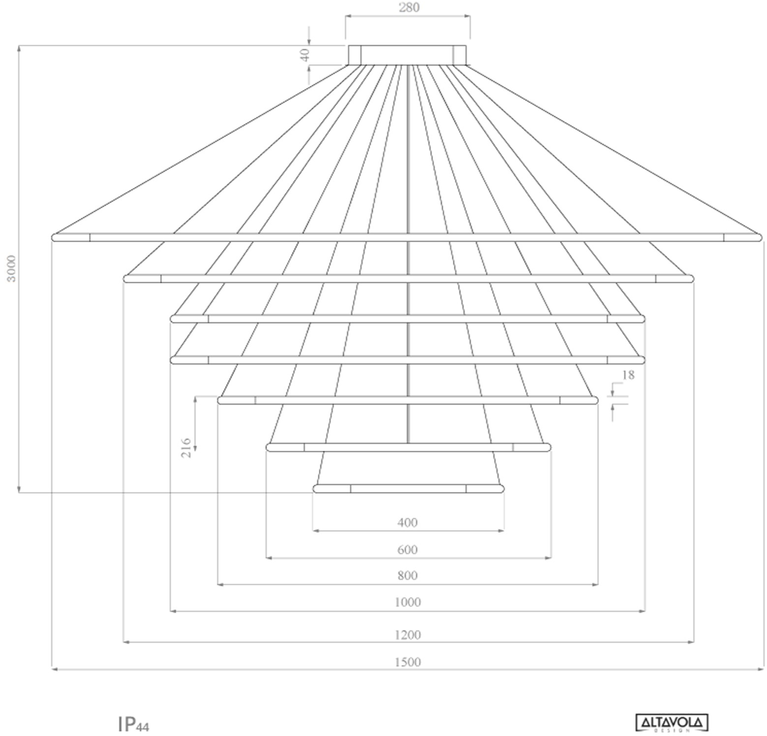 Altavola Design Светодиодный подвесной светильник из алюминия Led shape La087/p  - Вид №1