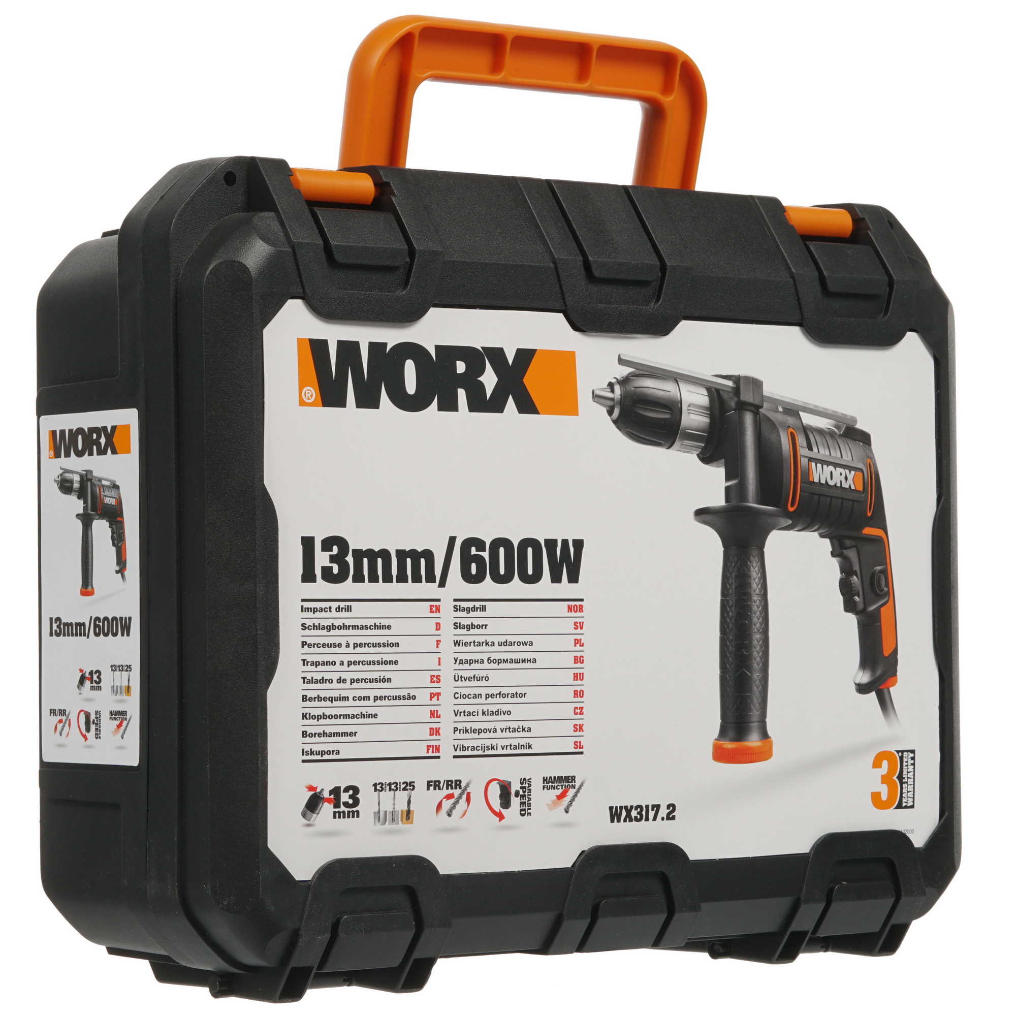 Дрель  WORX WX317.2  , Без АКБ 8199938 STDN-0048644 - Вид №7