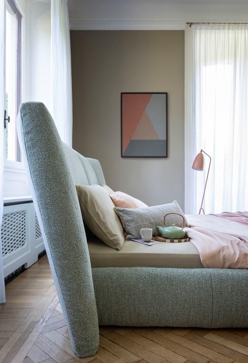 Bonaldo Кровать с обивкой из ткани sun-id-1445183 - Вид №3