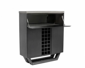 Барный шкаф с откидной полкой и полками для вина черный Techno Top ICON DESIGNE  178151 Коричневый