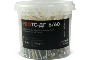 19542906 Дюбель-гвоздь PRO ТС-ДГ 6/60, 100 шт. 1400300086 Техносонус