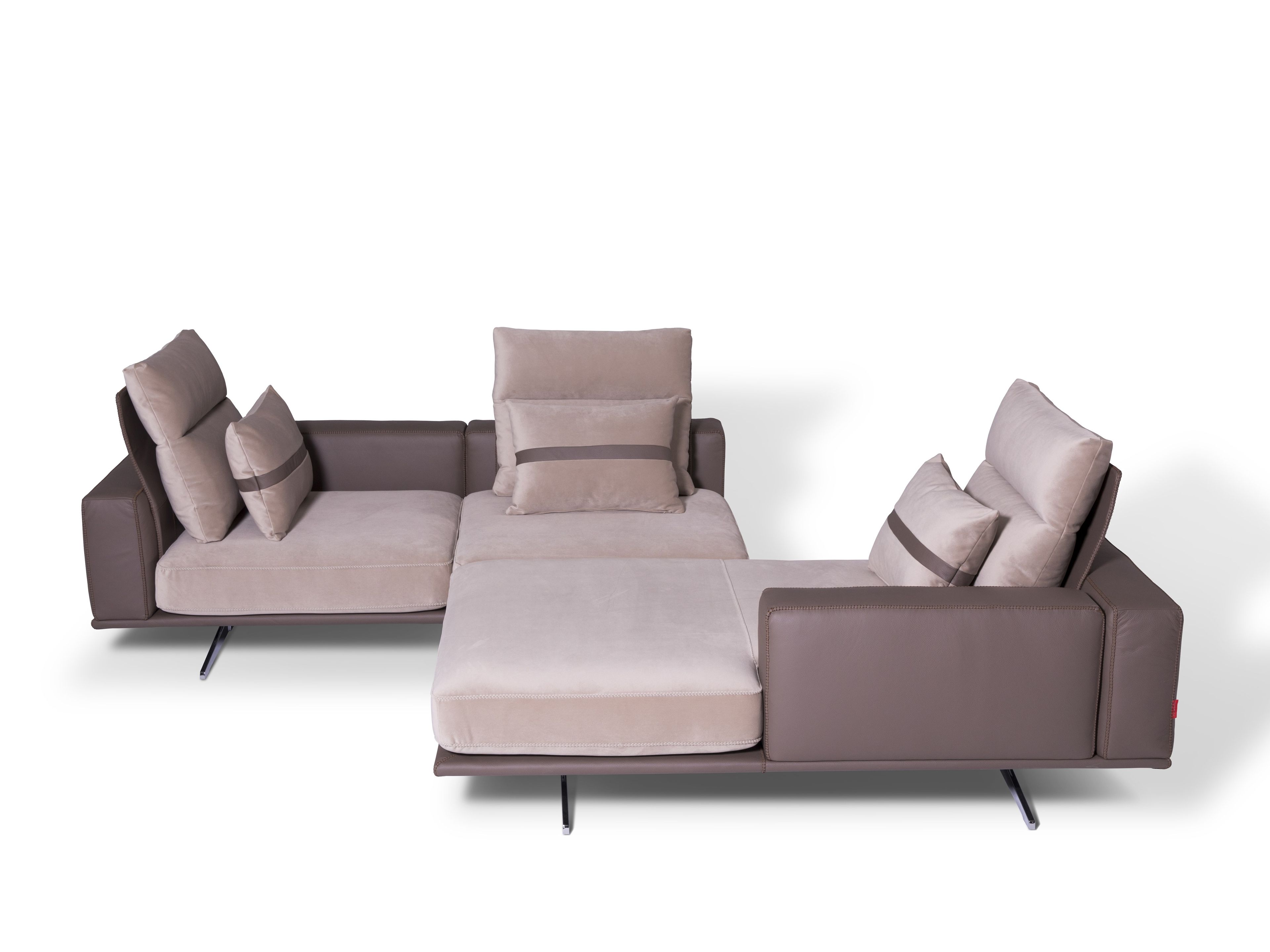 Угловой секционный диван из ткани с полуостровом ABLE Carlton ARCH-00036510 - Вид №2