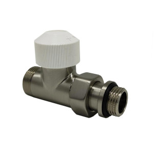 98262320 Клапан термостатический прямой Tondera 1/2"х3/4" E, цвет матовый никель STLM-0611035 SR RUBINETTERIE