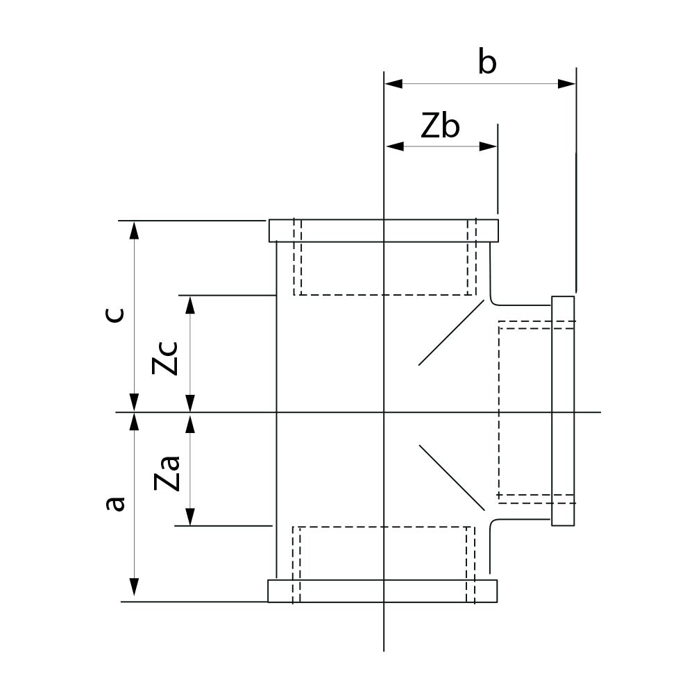 3130008006008 Тройники Tece  - Вид №1