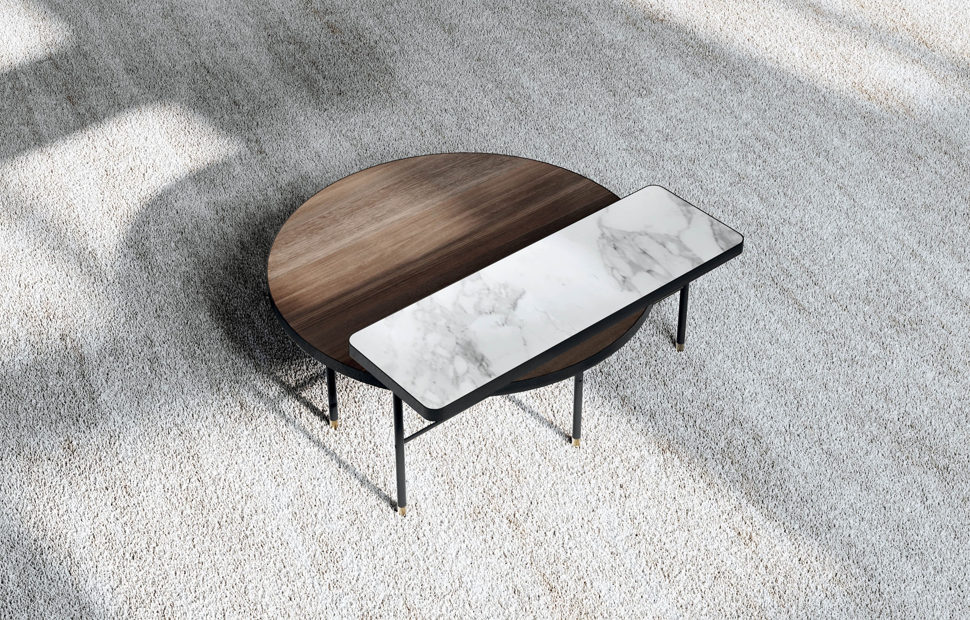 Журнальный столик из дерева и мрамора Capital Collection PARURE ARCH-00041719 - Вид №4