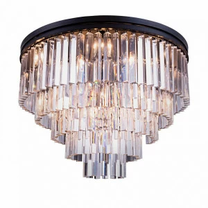 Потолочный светильник Odeon 10A/P black/clear от Delight Collection KR0387C-10A/P/clear DELIGHT COLLECTION ДИЗАЙНЕРСКИЕ 244408 Прозрачный;черный