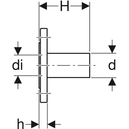 GEBERIT 23770 Фланец Geberit Mapress из углеродистой стали, PN 6, с гладким концом  - Вид №2
