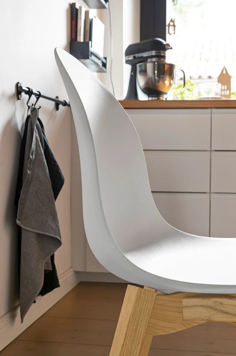 Стул из полипропилена с ножками из массива дерева Connubia Академия ARCH-00033292 - Вид №5