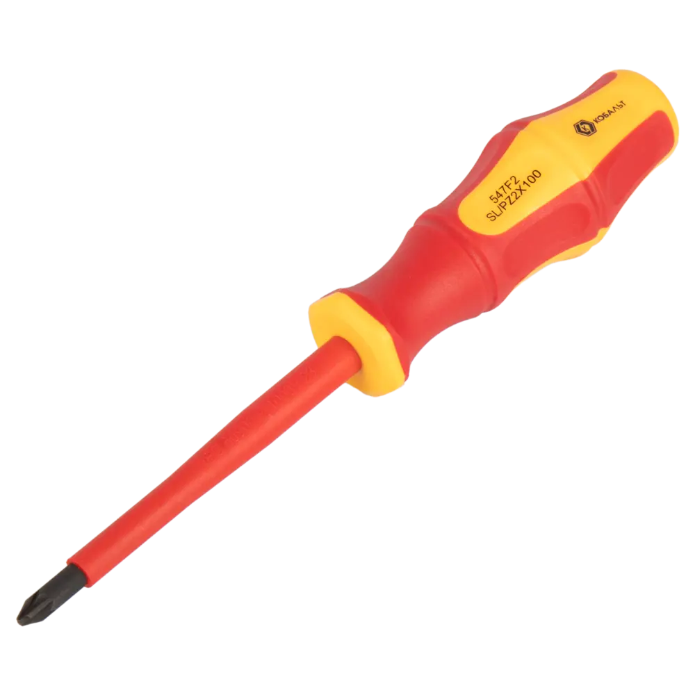 Диэлектрическая отвертка Кобальт для электромонтажных работ 89373939 STLM-1365585