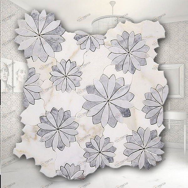 МОЗАИКА ИЗ МРАМОРА FIO-2 SKALINI FIORE FIO2