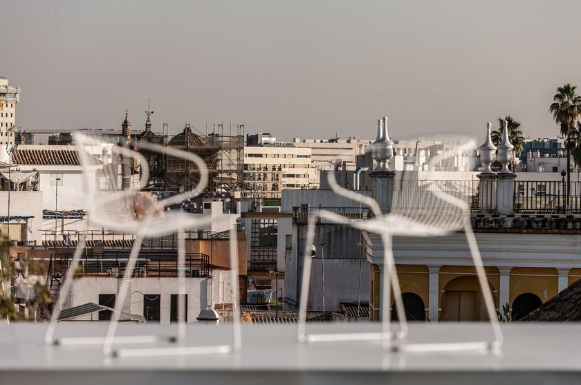 iSimar Стул с подлокотниками, штабелируемый на стальных салазках Bolonia 7207 - Вид №24