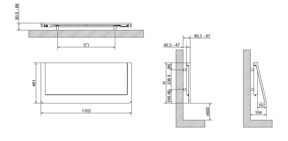 Электрический стальной полотенцесушитель Cordivari Design Neo Design ARCH-00056563 - Вид №3