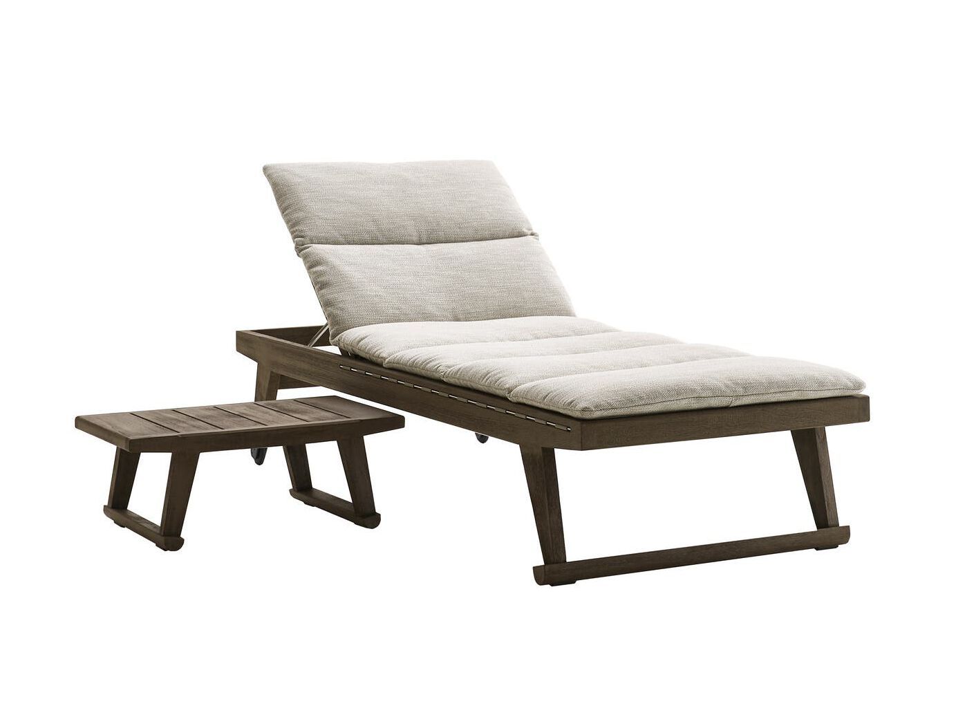 Садовая кровать с откидной спинкой из тикового дерева B&B Italia Outdoor Чт ARCH-00083477 - Вид №1