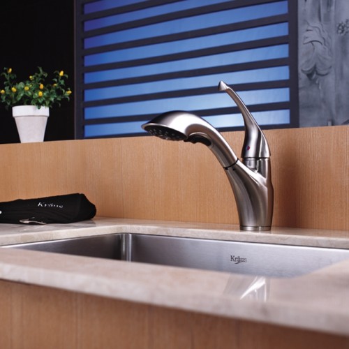 KHU101-23-KPF2210ORB-KSD30ORB Накладная раковина на столешницу  прямоугольная Krausru  - Вид №4