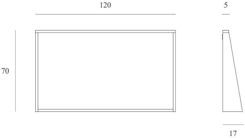 Ethnicraft Зеркало в ванную с полкой Oak qualitime 58074, 58075, 58076, 58077 - Вид №7