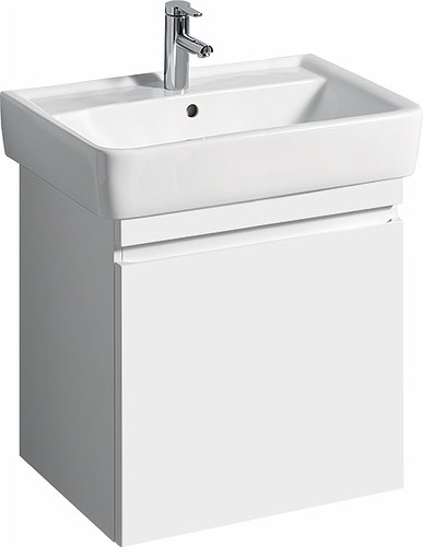 44760 IFO Renova Плоская тумба для умывальника, с ящиком и внутренним ящиком, W = 524 мм, W1 = 600 мм, T = 438 мм, темно-серый  - Вид №6