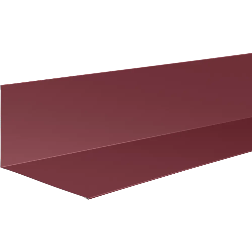 Планка примыкания верхняя 147x250x2000 мм 0.4 мм RAL 3005 вишневый 86778585 STLM-2009064 ВЕГА 