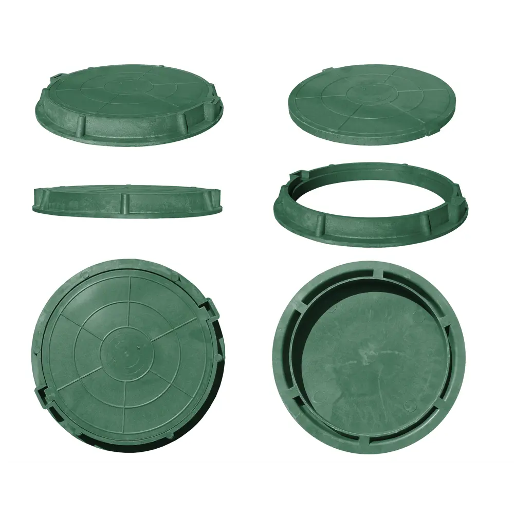 Люк ППК тип Л 580x60 мм до 3 т зеленый полимерпесчаный Santreyd STLM-2028775 - Вид №6