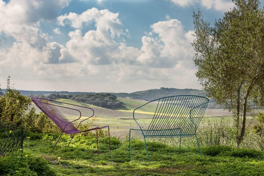 iSimar Штабелируемое садовое кресло из стали с подлокотниками Bolonia 9143 - Вид №10