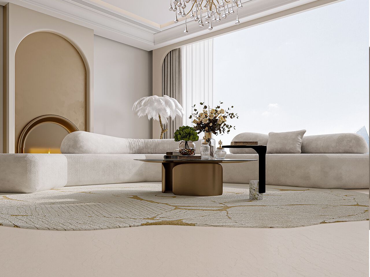 Мраморный пол / покрытие GANI MARBLE TILES PREMIUM BOTTICINO ARCH-00034079 - Вид №2