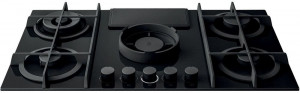NIKOLATESLA FLAME BL/A/88-PRF0147740A Газовая варочные панели / газ, с вытяжкой, 1200 м3/ч, черная Elica