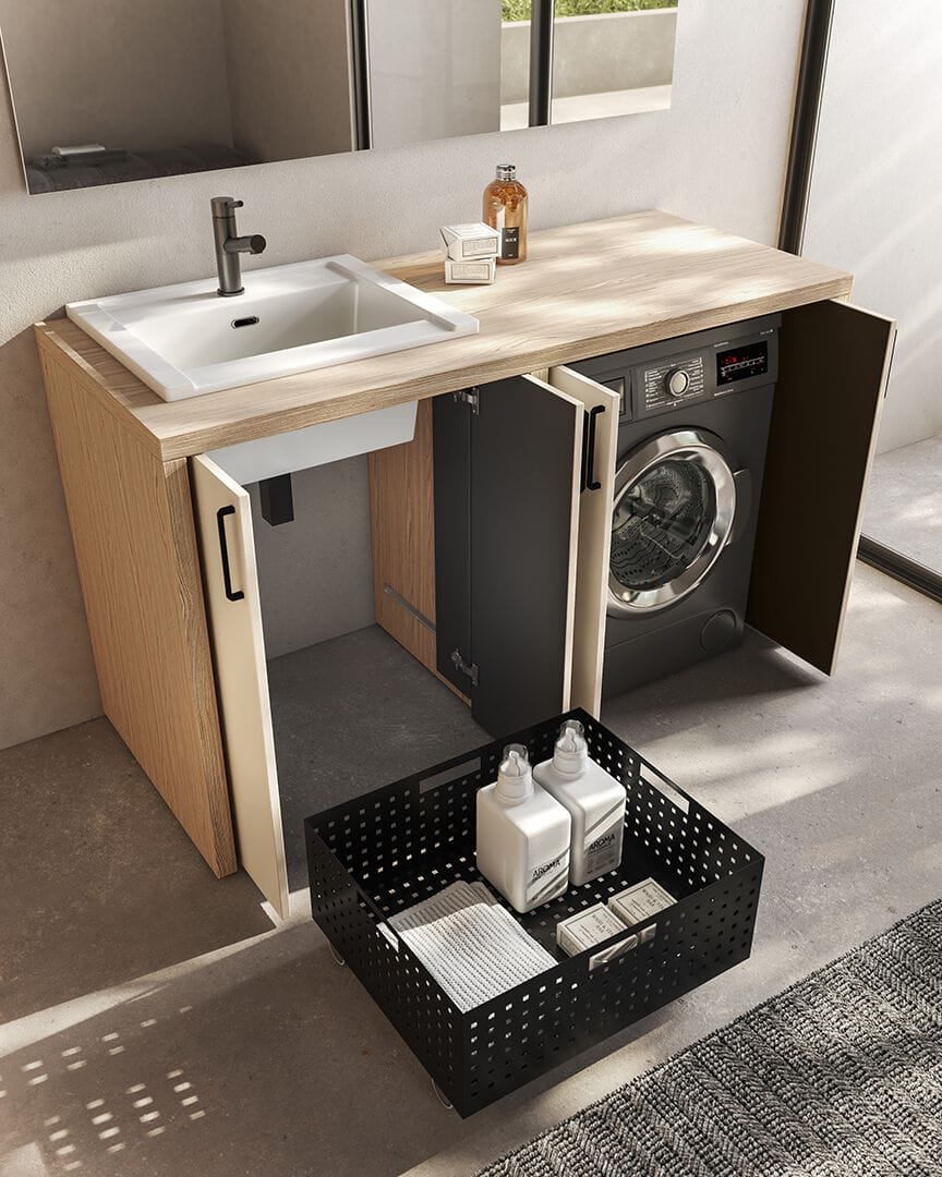 Шкаф для стиральной машины с распашными дверцами BMT Kosmo ARCH-00039210 - Вид №3