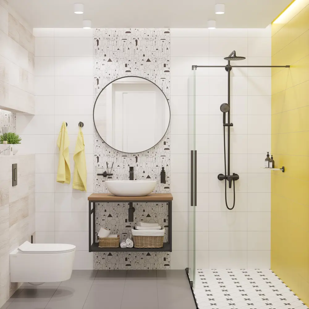 Плитка настенная LB Ceramics Play 19.8x39.8 см 1.81 м² цвет желтый STLM-2066665 - Вид №2