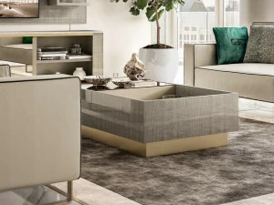 Barnini Oseo Прямоугольный журнальный столик из дерева и стекла с контейнерным отсеком Richmond upon thames Rc168