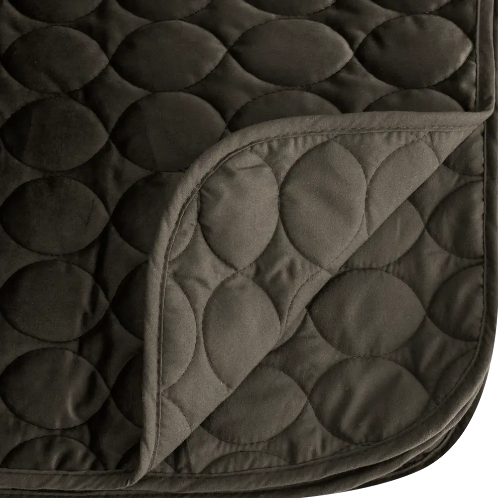 Покрывало Овалы 220x240 см, велюр, цвет шоколад Бельвита STLM-2085622 - Вид №2