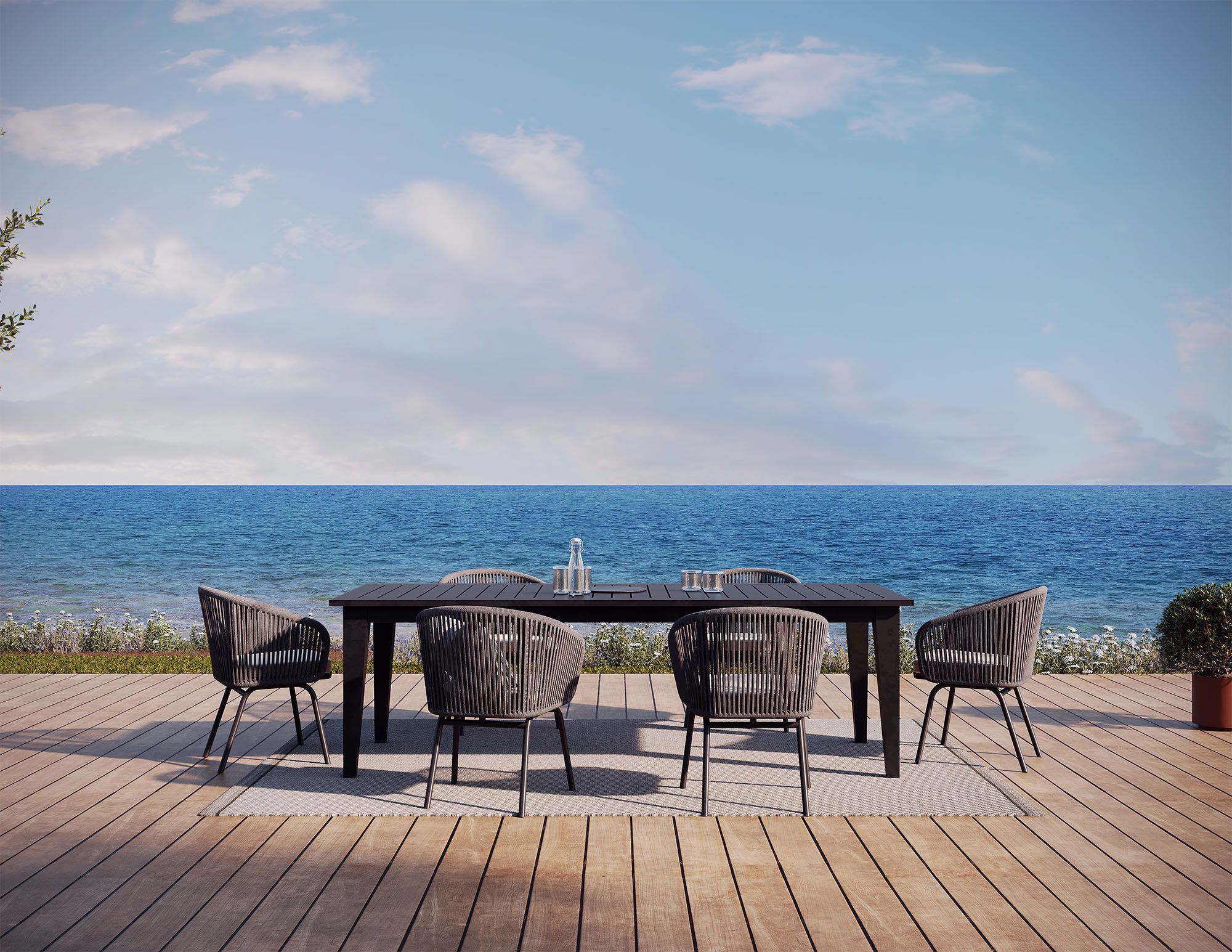 Веревочный садовый стул с подлокотниками Walters Wainscott ARCH-00066307 - Вид №3