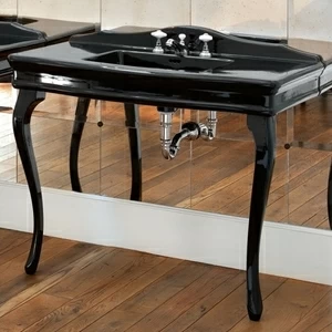 Консоль со столешницей и ножками из белой керамики DECOLETTENE(1-3)FGBI   Devon Devon COLETTE CERAMIC CONSOLE