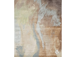 Прямоугольный ковер из бамбукового шелка и шерсти