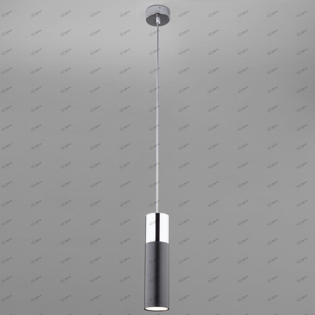 Подвесной светильник Eurosvet Double Topper 50135/1 LED хром/черный EUROSVET DOUBLE TOPPER 223280 Черный 