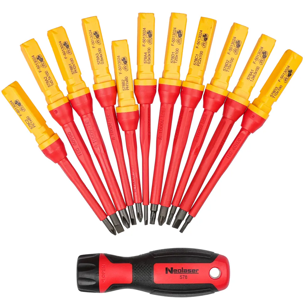 Набор диэлектрических отверток NEOLASER Professional 13 предметов 89430797 STLM-1572910 - Вид №1
