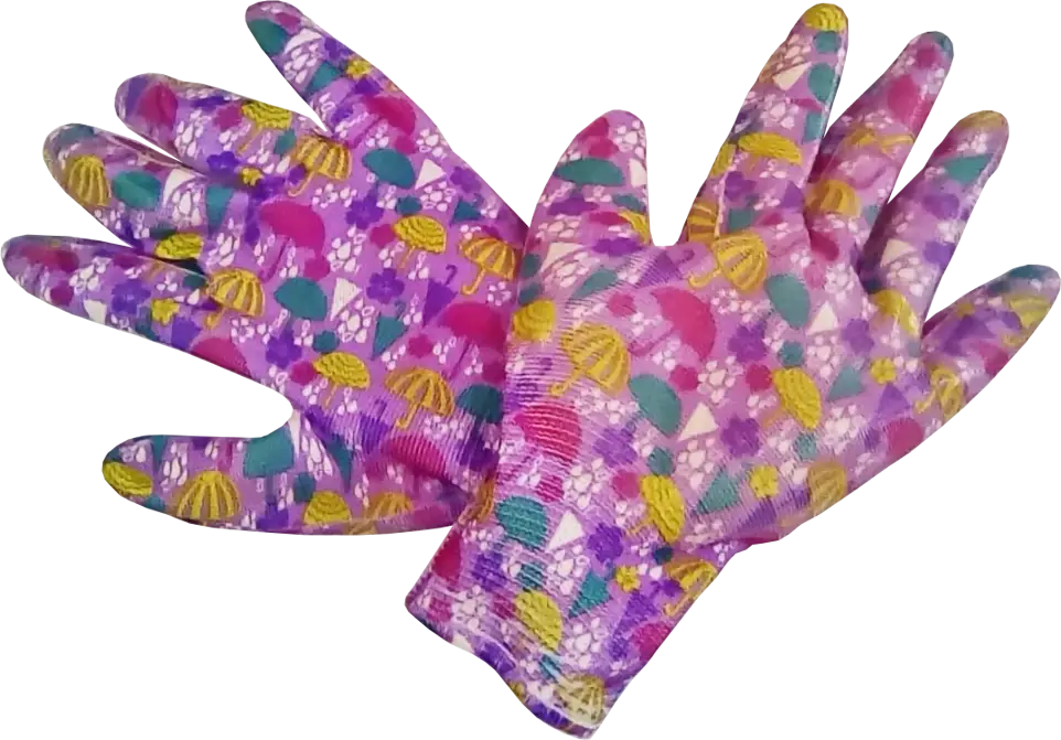 Садовые перчатки GARDEN FLOWERS с нитриловым покрытием для точной работы 82842732