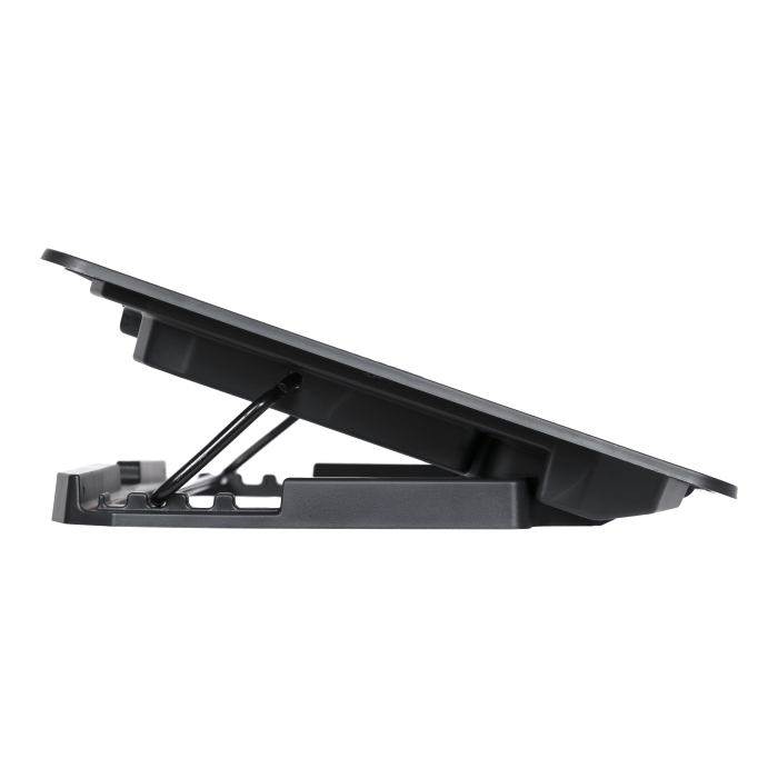 IP17 laptop cooling black (17,3", 2x(125x125), 2x2 led backlight, black plastic+metal mesh, 3 types height adjustable ) STM Santreyd  - Вид №6