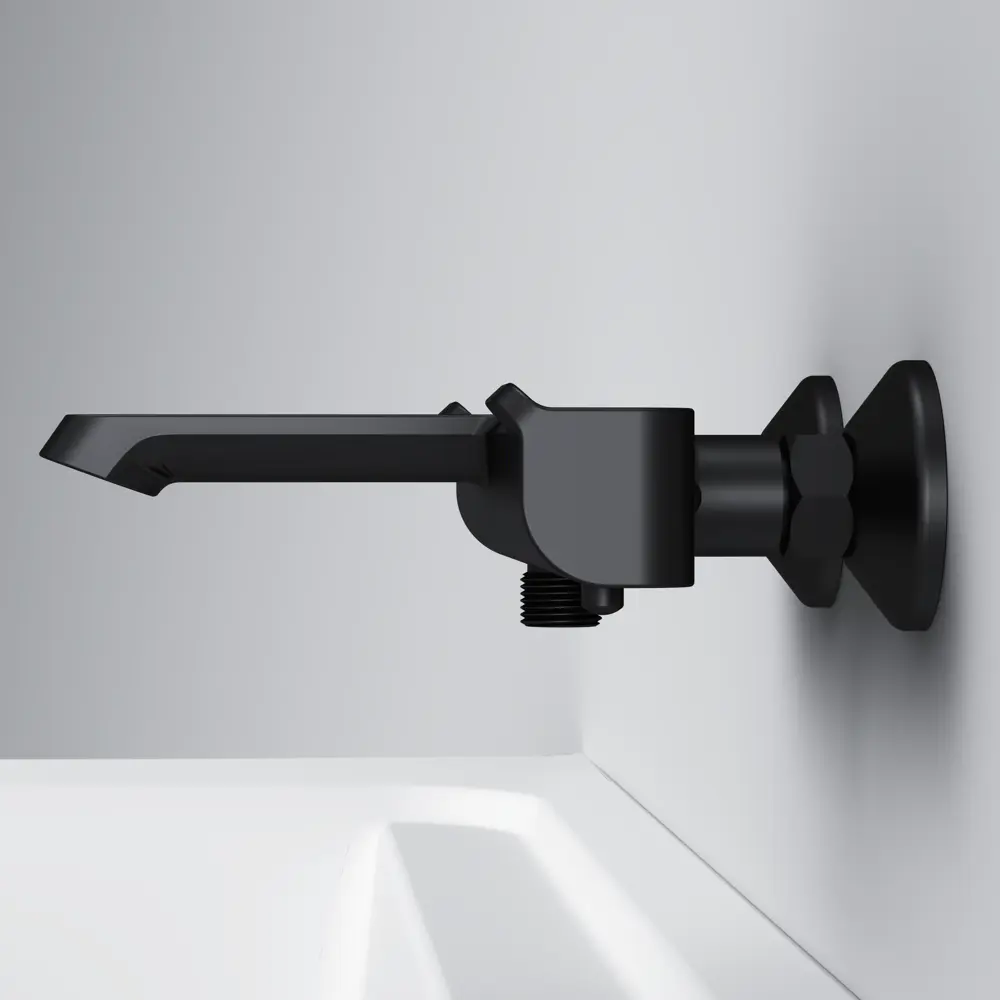 Термостатический смеситель AM.PM Flash для ванной с черным матовым изливом 89346505 STLM-0978922 - Вид №8