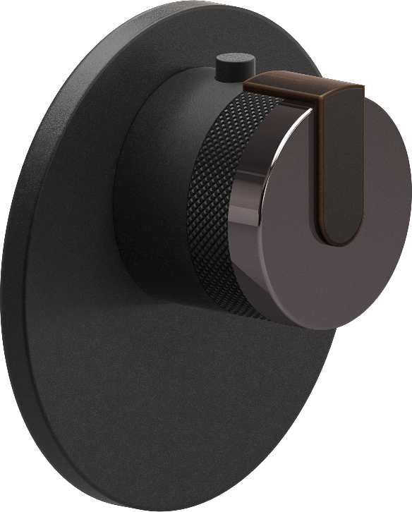 E-8027-R1OXE-L1OB-BK-T Термостатический переключатель 3/4-Внешняя часть GRAFF MOD+