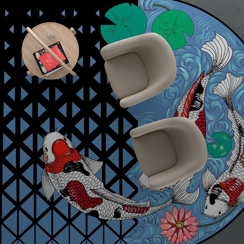 YO2 Ковер из полиамида Net trolls sun-id-1348273 - Вид №1